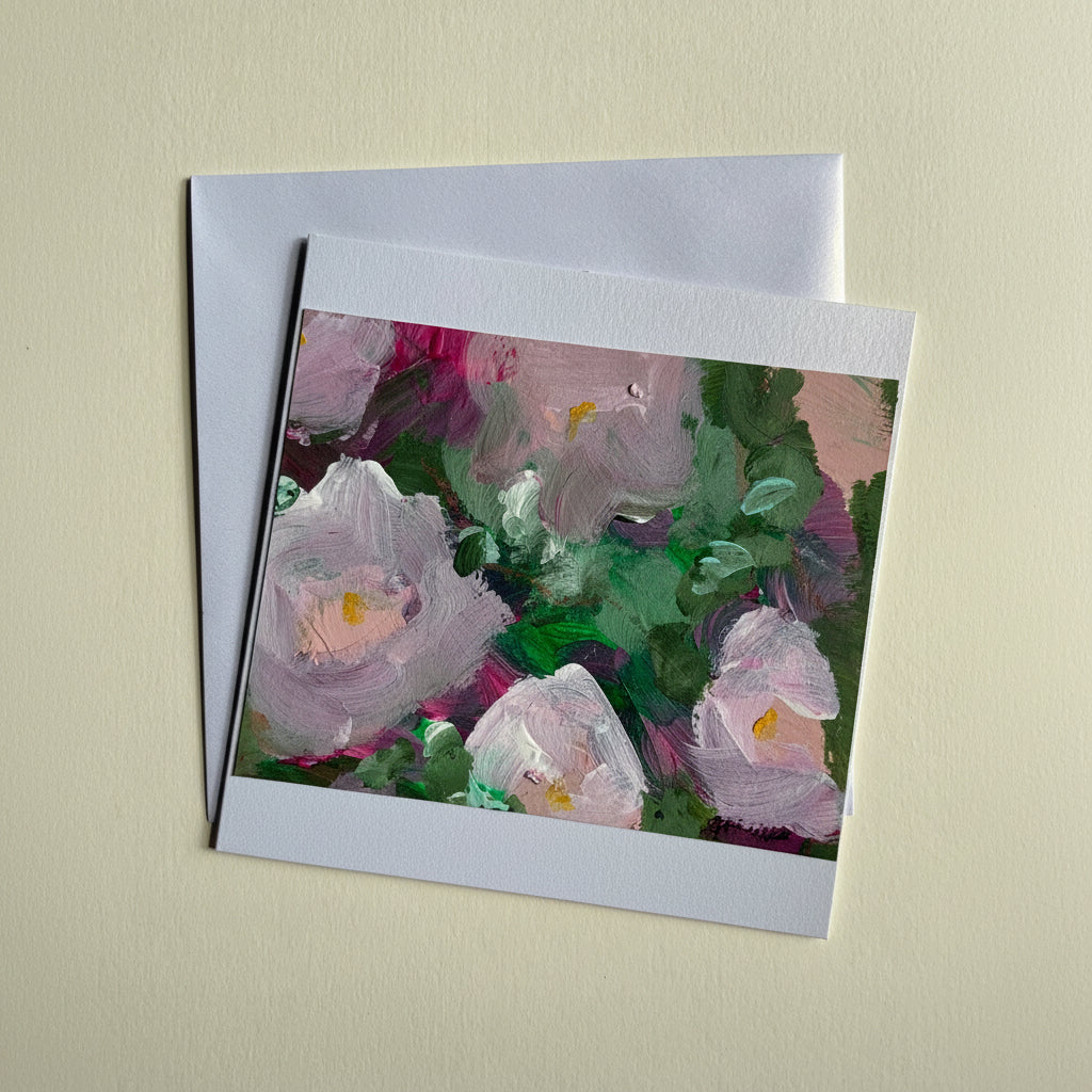 Cartes peintes et enveloppes assorties
