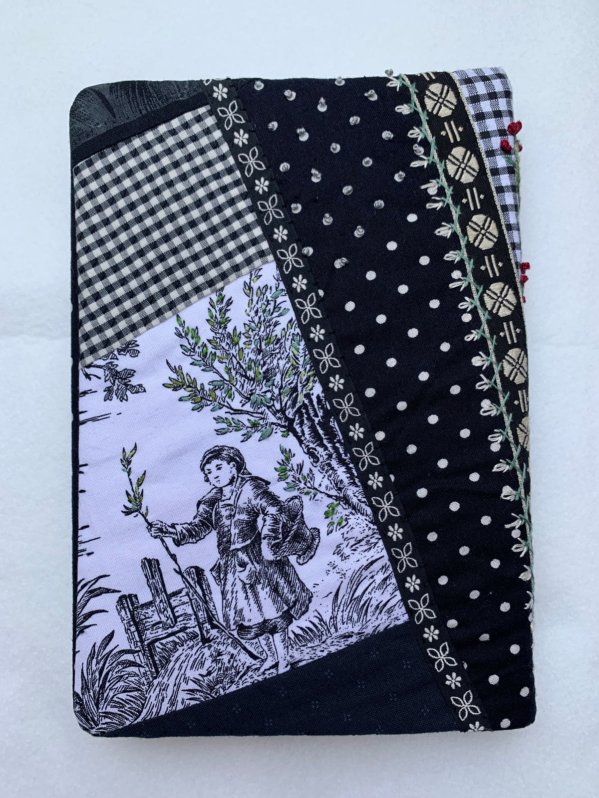 Carnet brodé Camélia